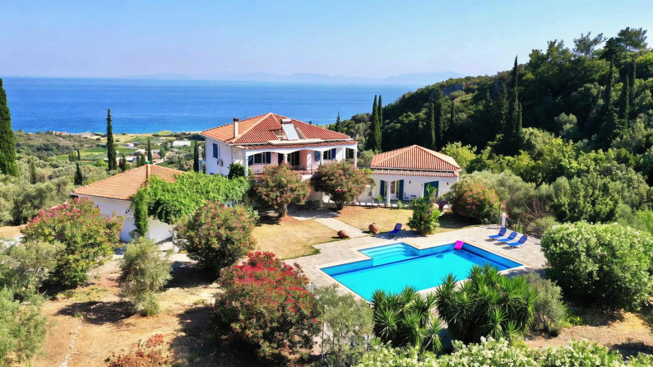 Villa exclusive avec piscine à débordement et vue panoramique - Acheter une propriété à Samos